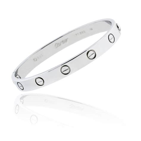 cartier bracelet sterling silver|cartier bracelets for women silver.